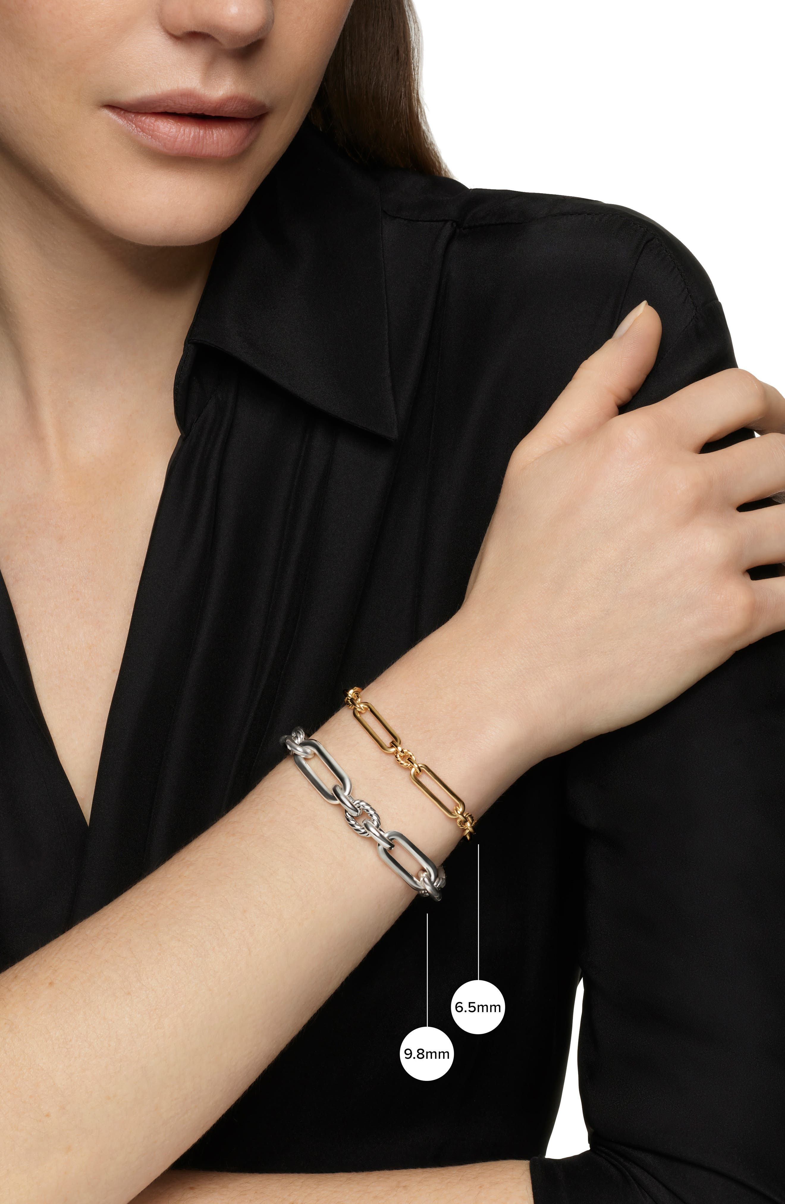 David Yurman Lexington Chain 18K Gold Bracelet in Diamond/Yellow Gold at Nordstrom - 3