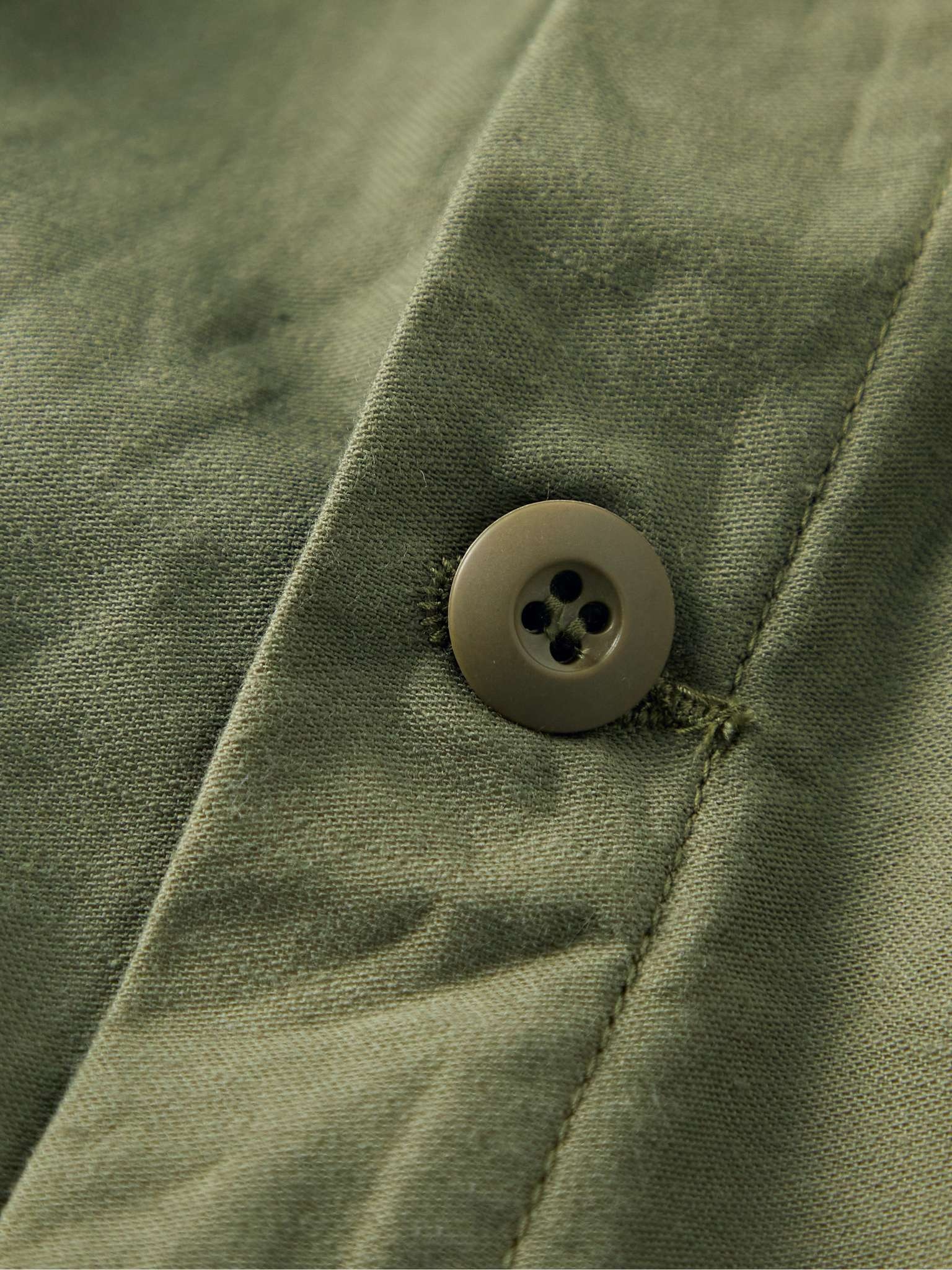 Logo-Embroidered Cotton Overshirt - 3