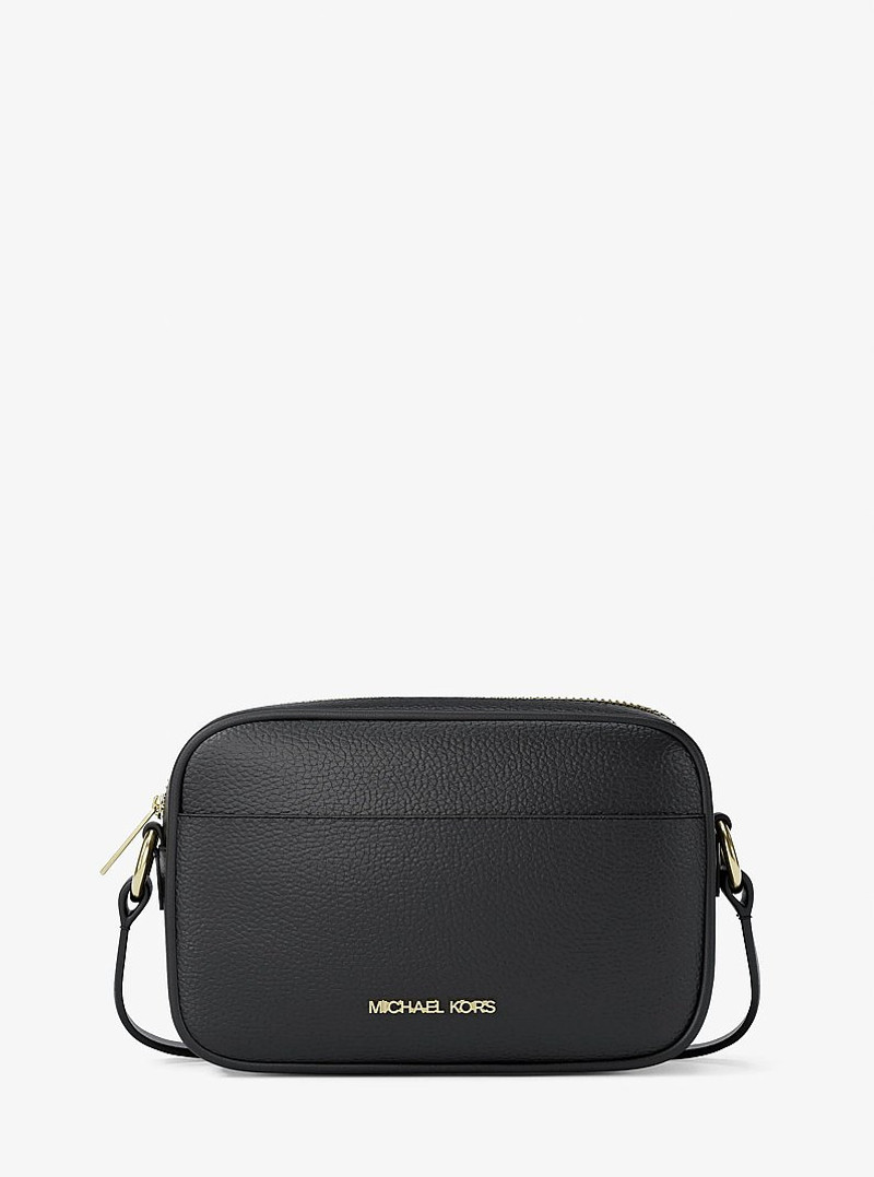 Jet Set Small Pebbled Leather Camera Crossbody Bag 1
