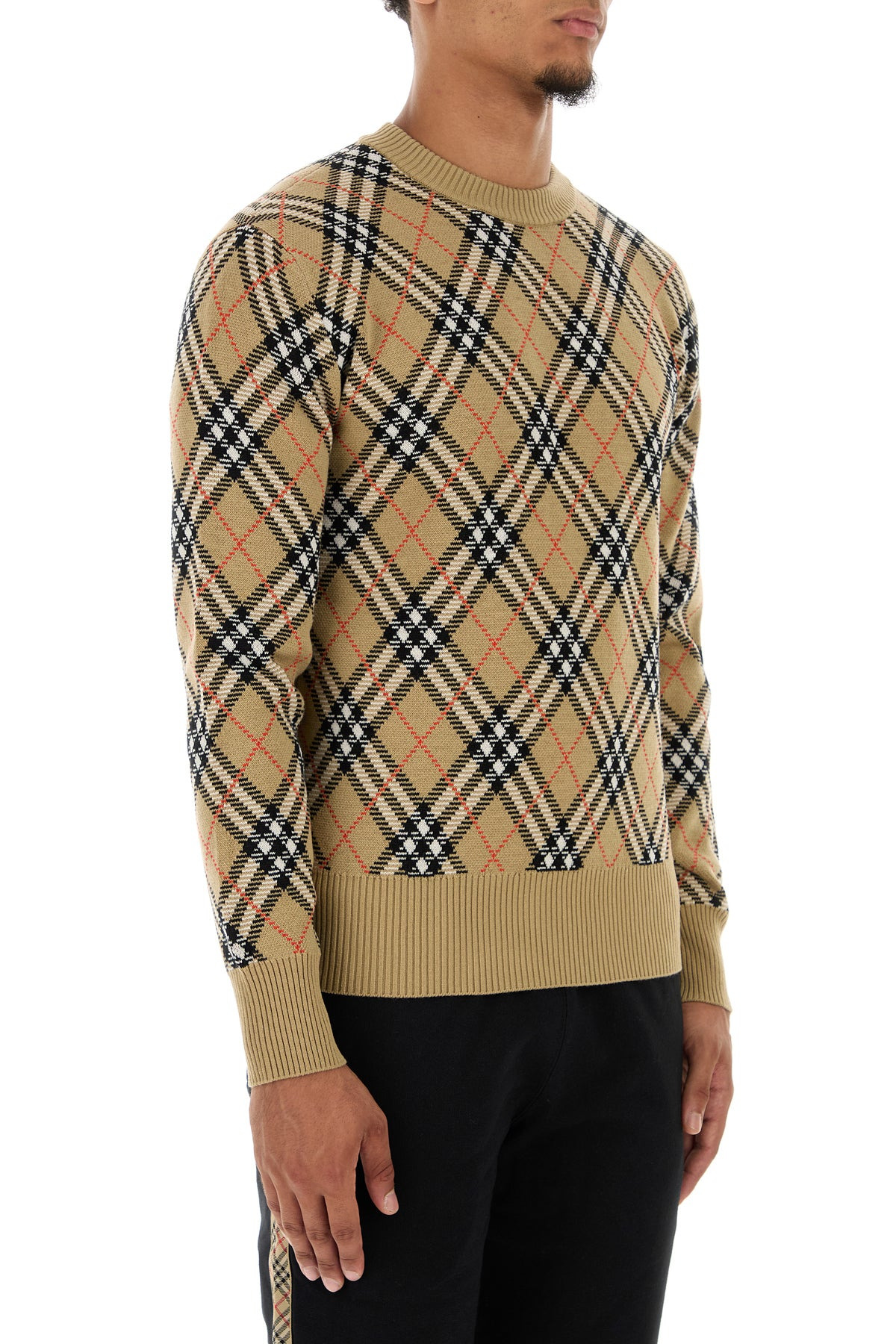 Embroidered wool blend sweater - 3