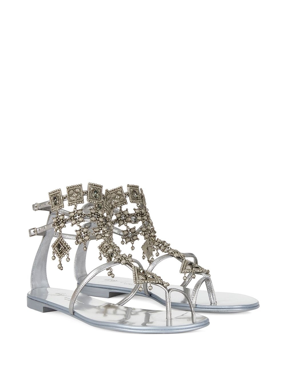 Amira charm-embellished sandals - 2