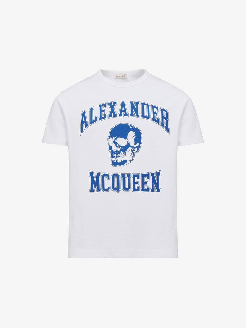 Men's Varsity T-shirt in White/ivory - 1