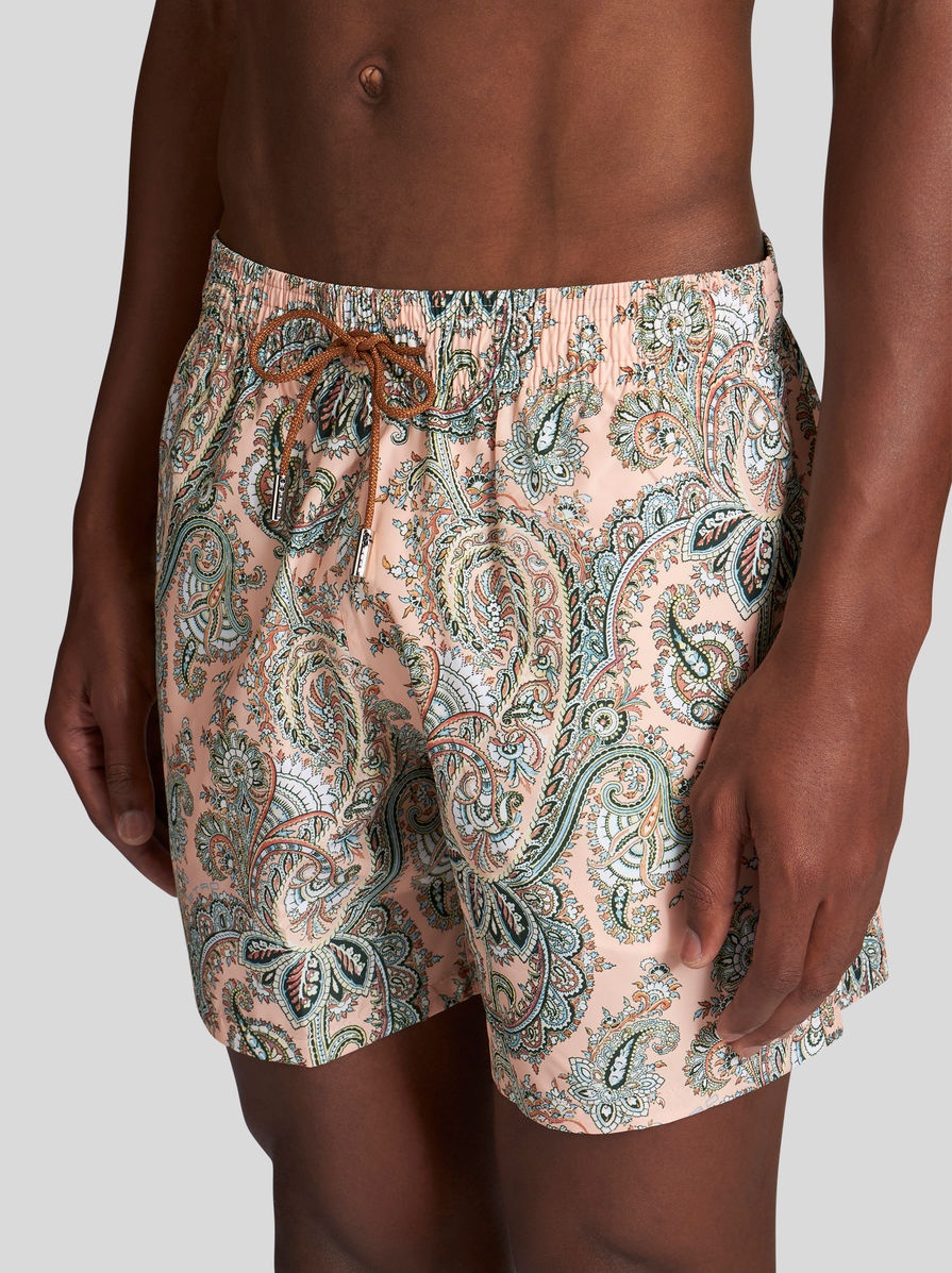 PAISLEY PRINT SWIM SHORTS - 3