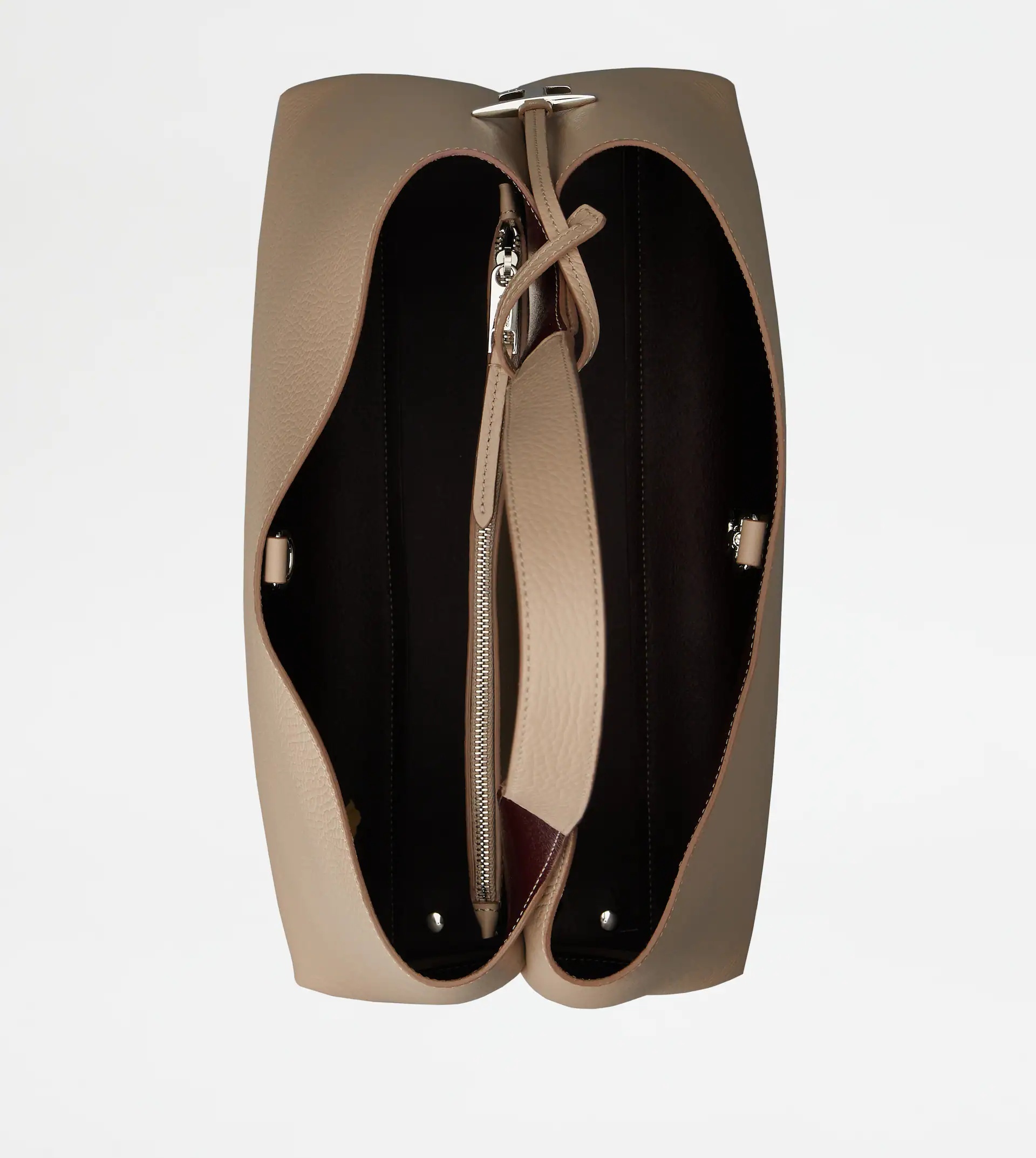 TOD'S BAG IN LEATHER MEDIUM - BEIGE - 3