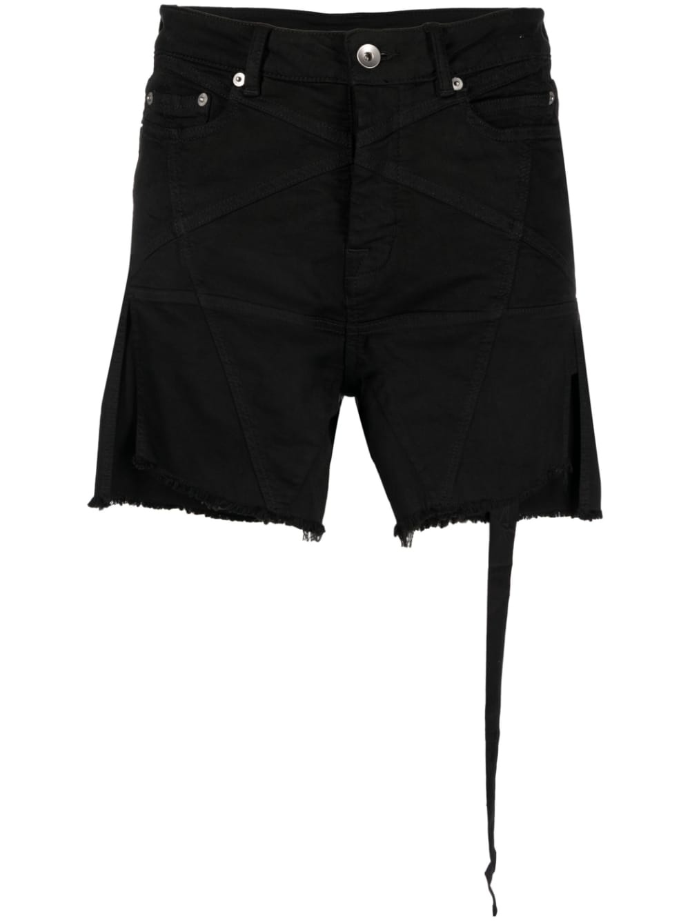 raw-cut denim shorts - 1