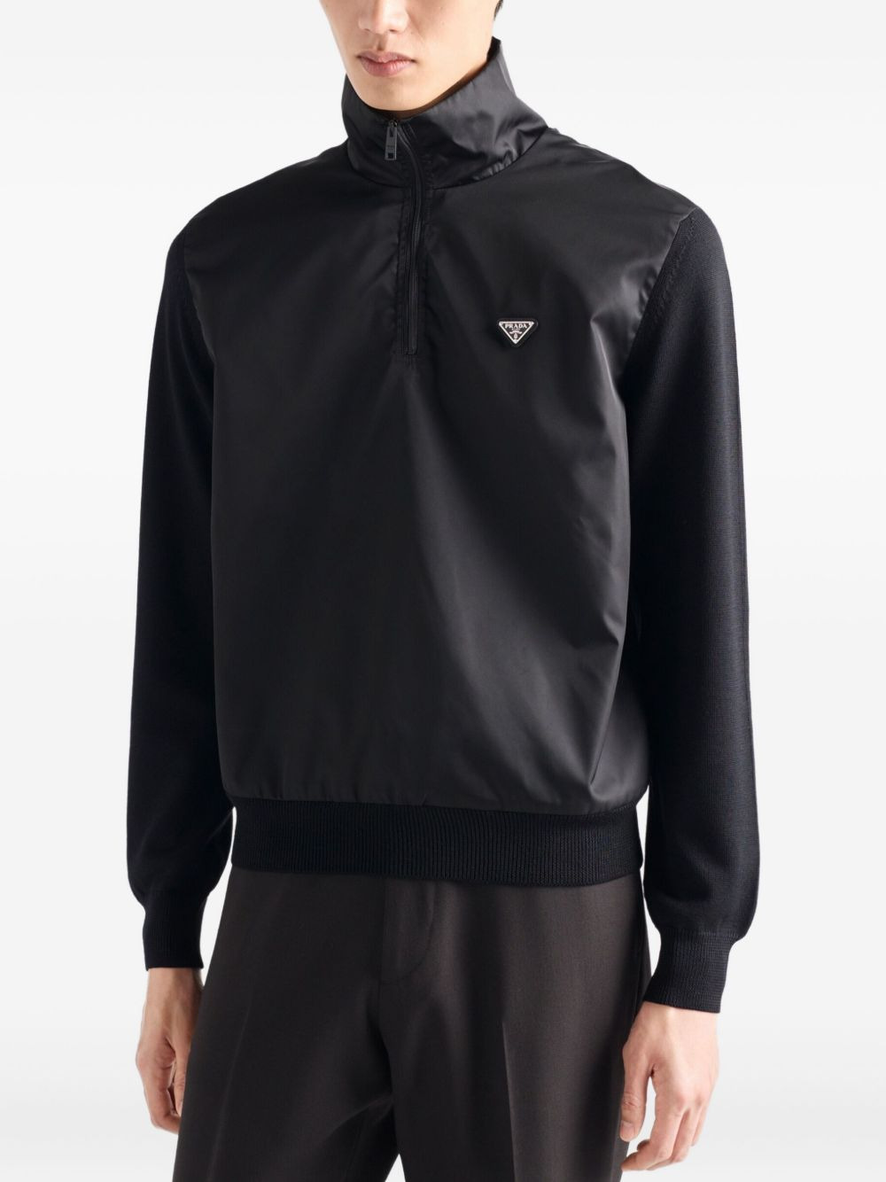 superfine wool half-zipper sweater - 4
