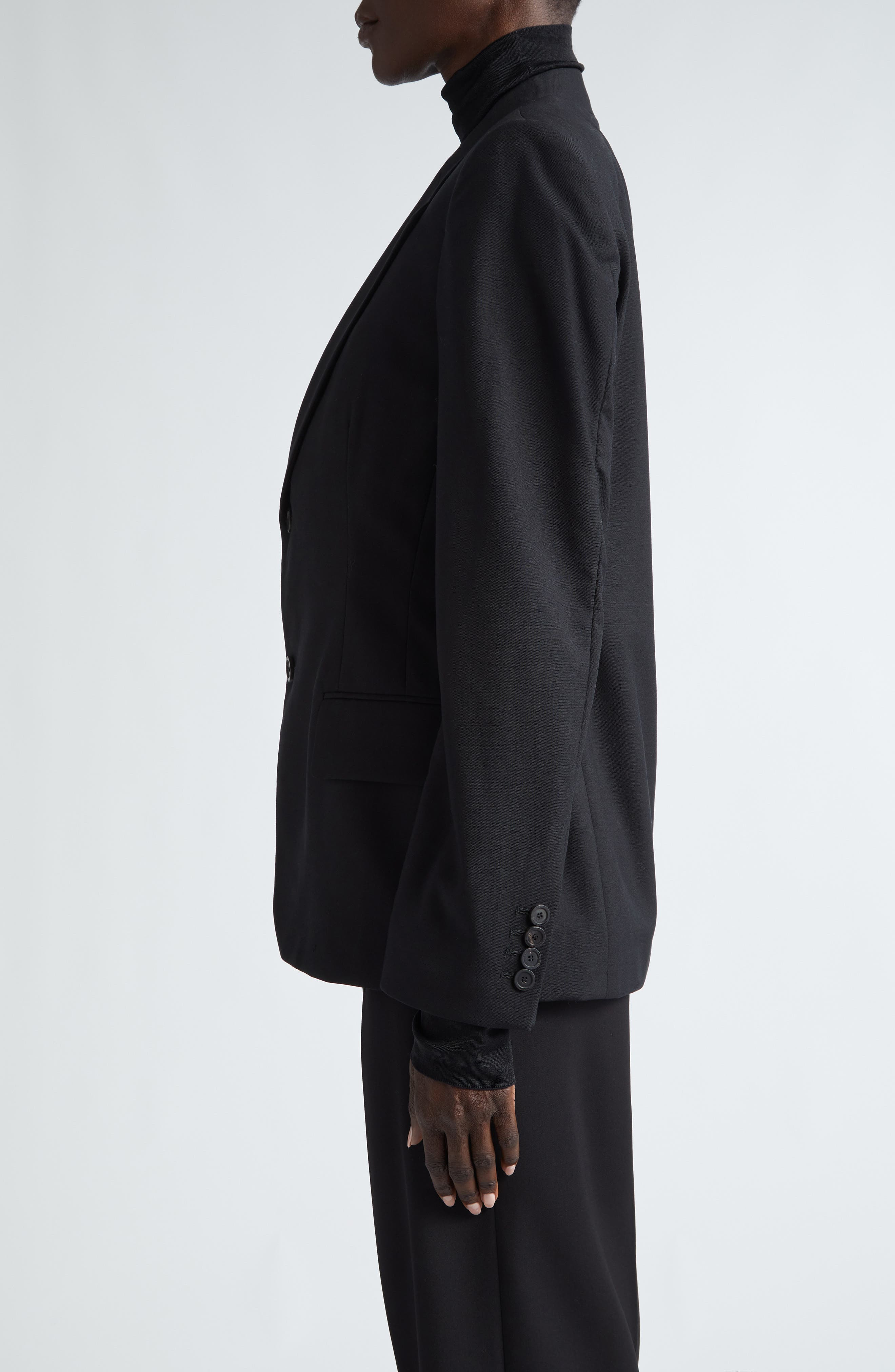 Tailored Wool Blazer - 4