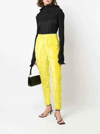 UNDERCOVER textured high-waisted  trousers outlook
