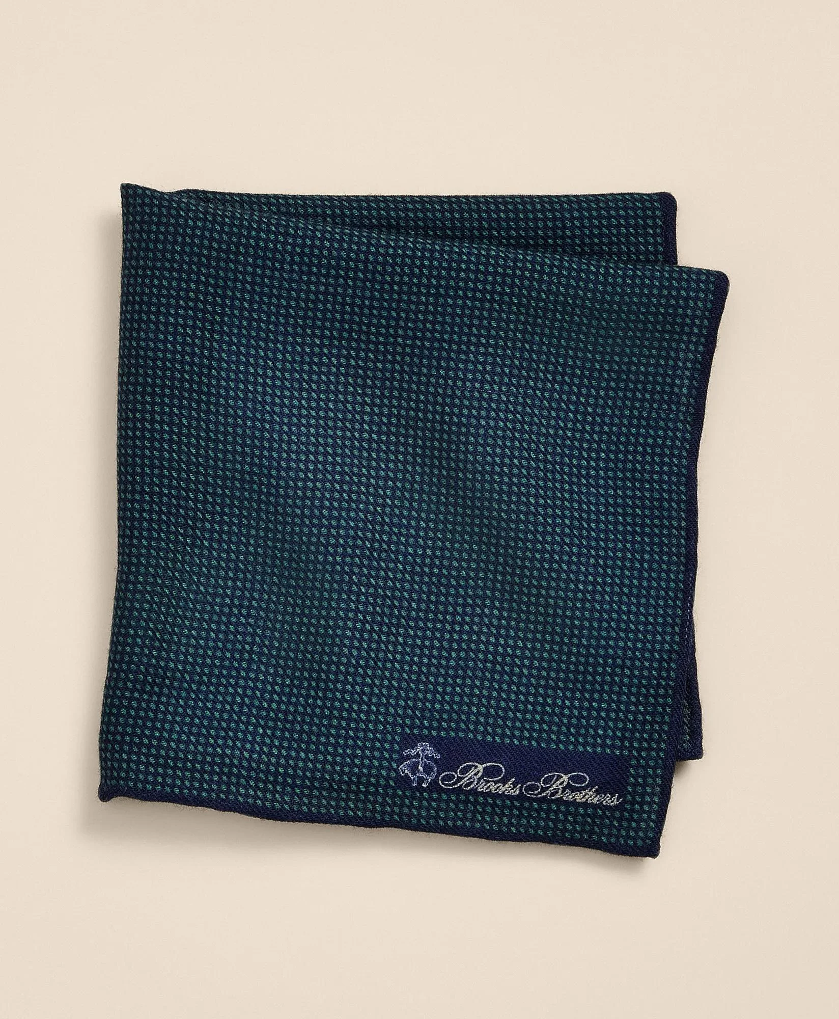 Wool Mini-Dot Pocket Square - 1