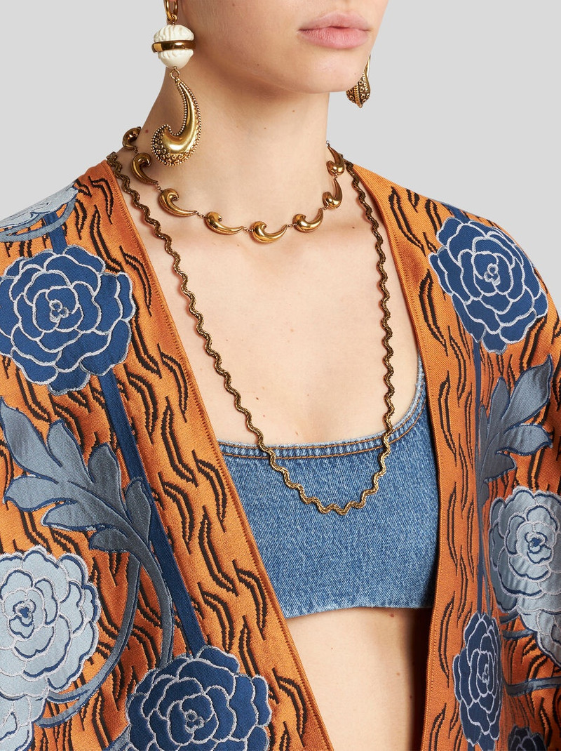 Etro COTTON JACQUARD CAPE outlook
