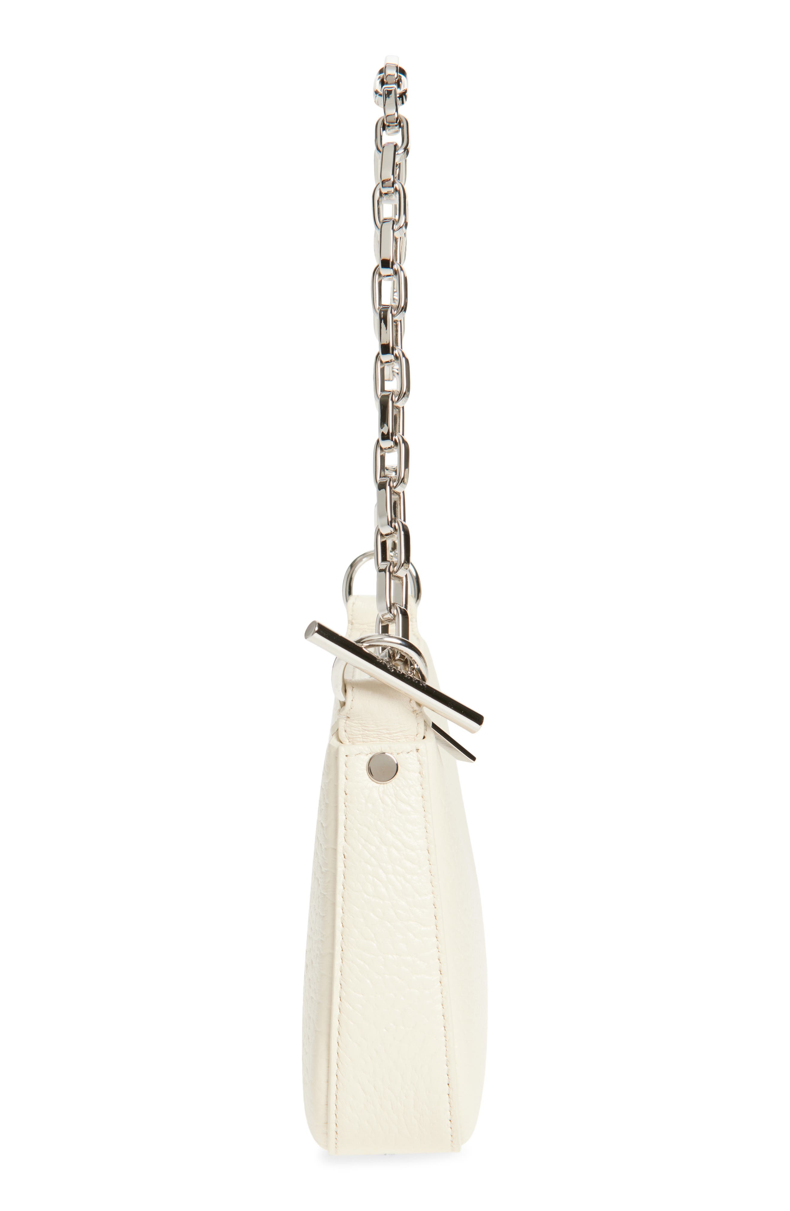 McQueen Mini T-Bar Handbag in Cream/Silver at Nordstrom - 5