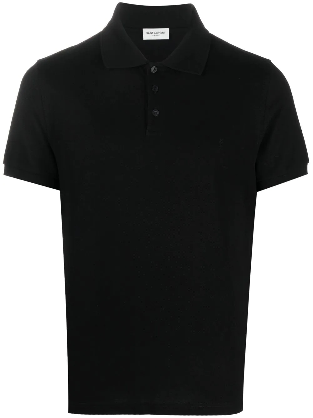 embroidered-logo short-sleeved polo shirt - 1