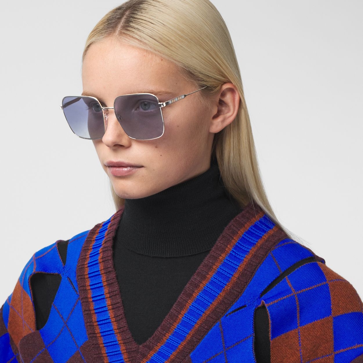 Oversized Square Frame Sunglasses - 3