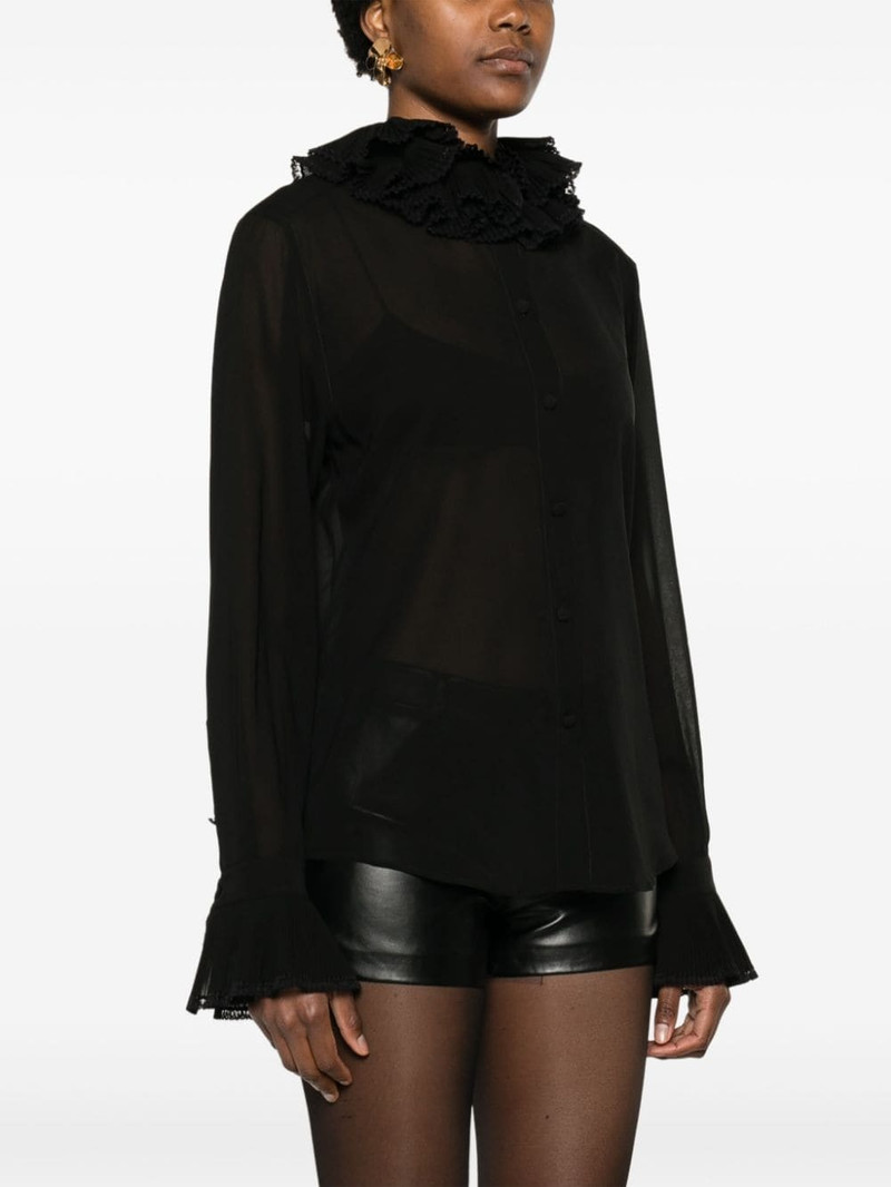 ruffled-collar chiffon blouse 3