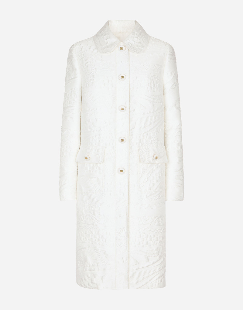 Brocade coat with DG buttons 1