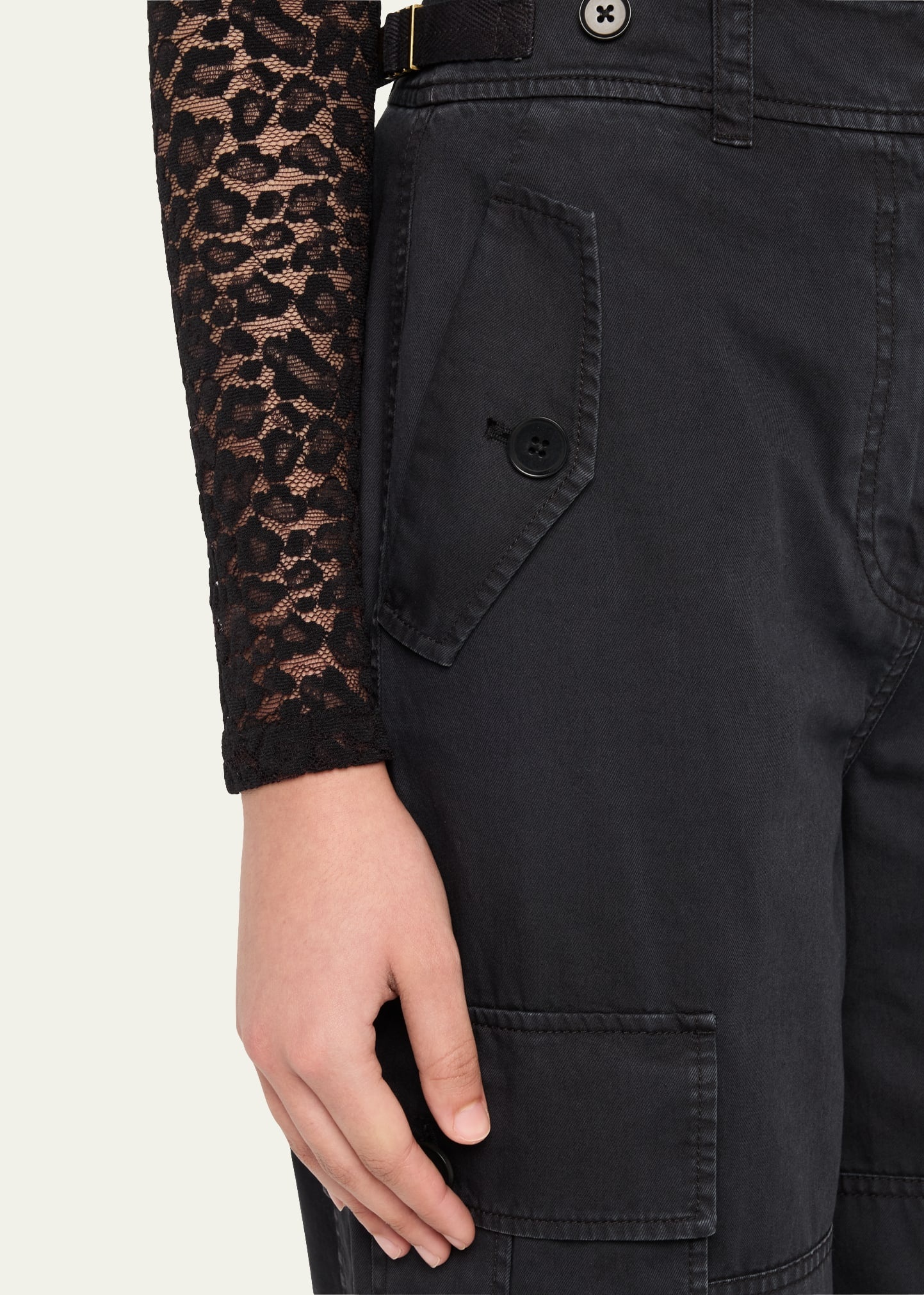 Aiden Mid-Rise Cargo Pants - 5