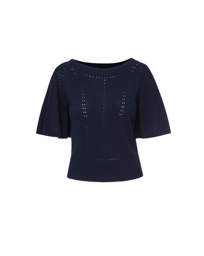 RHENNAN POINTELLE KNIT TOP 1