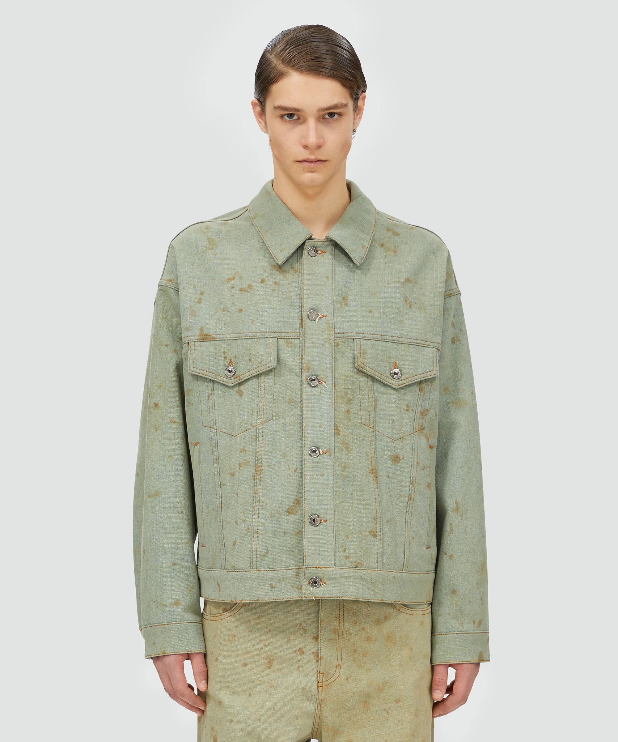 Tea-dyed denim jacket - 2