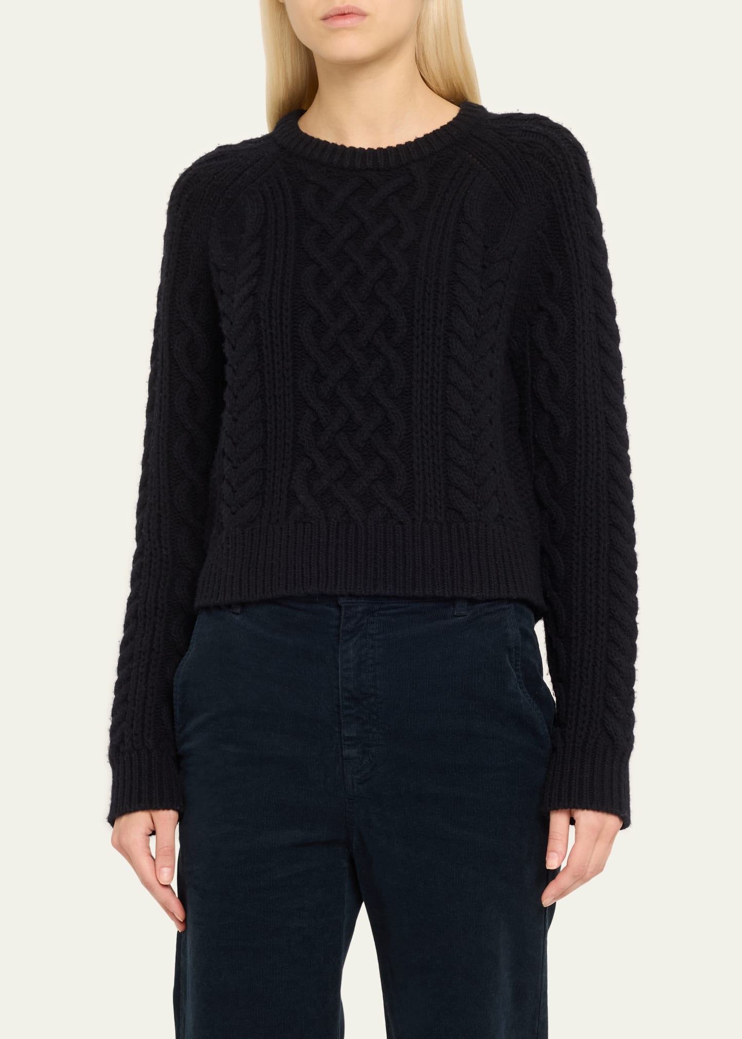 Renata Cable Cashmere Sweater - 4