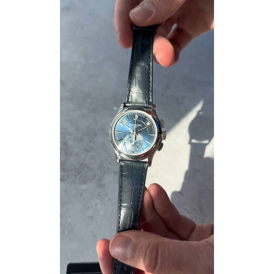 Patek Philippe Complications Blue Dial Annual Calendar Platinum Men's Watch 5905P-001 - 5