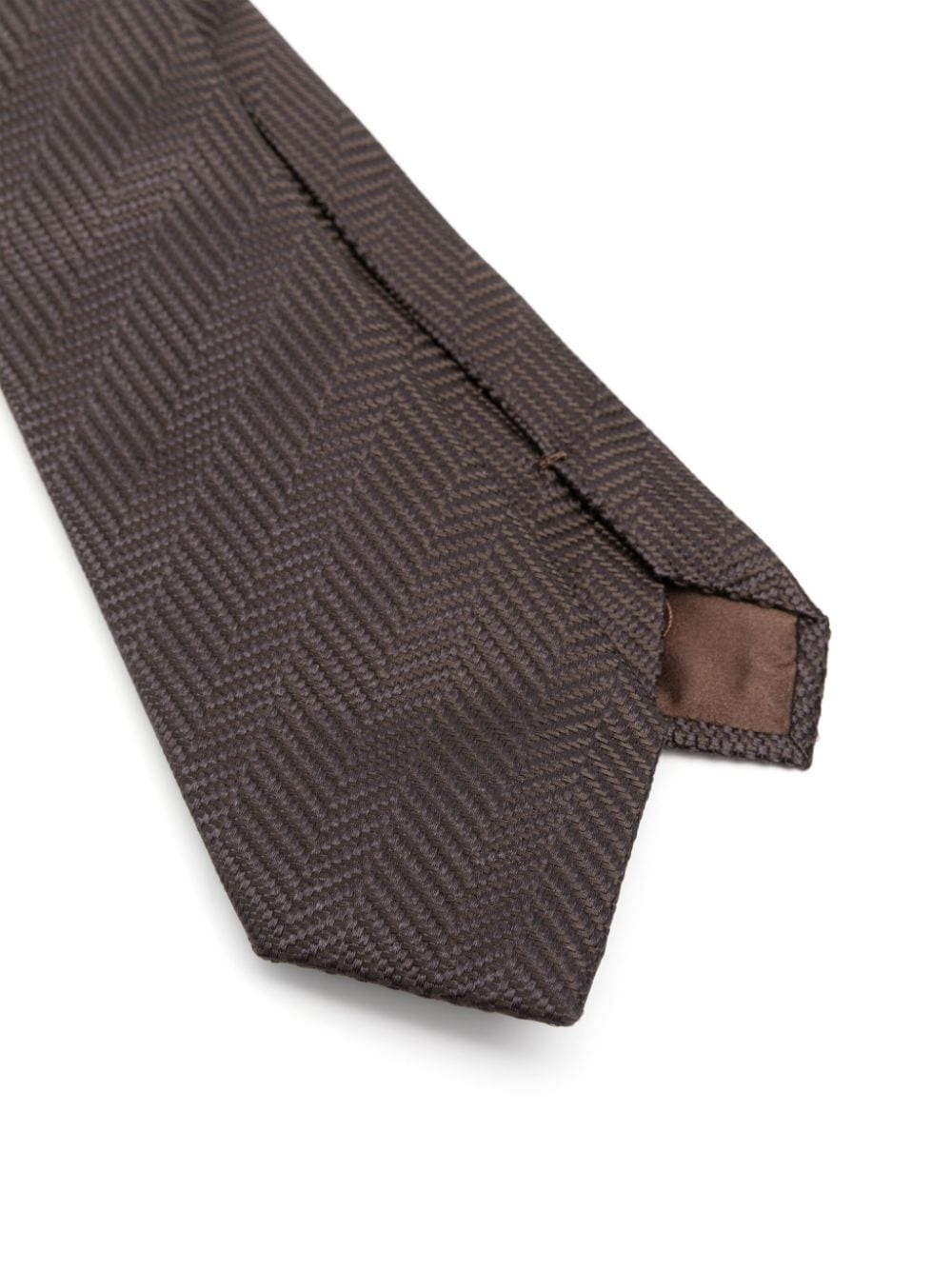 patterned-jacquard tie - 2