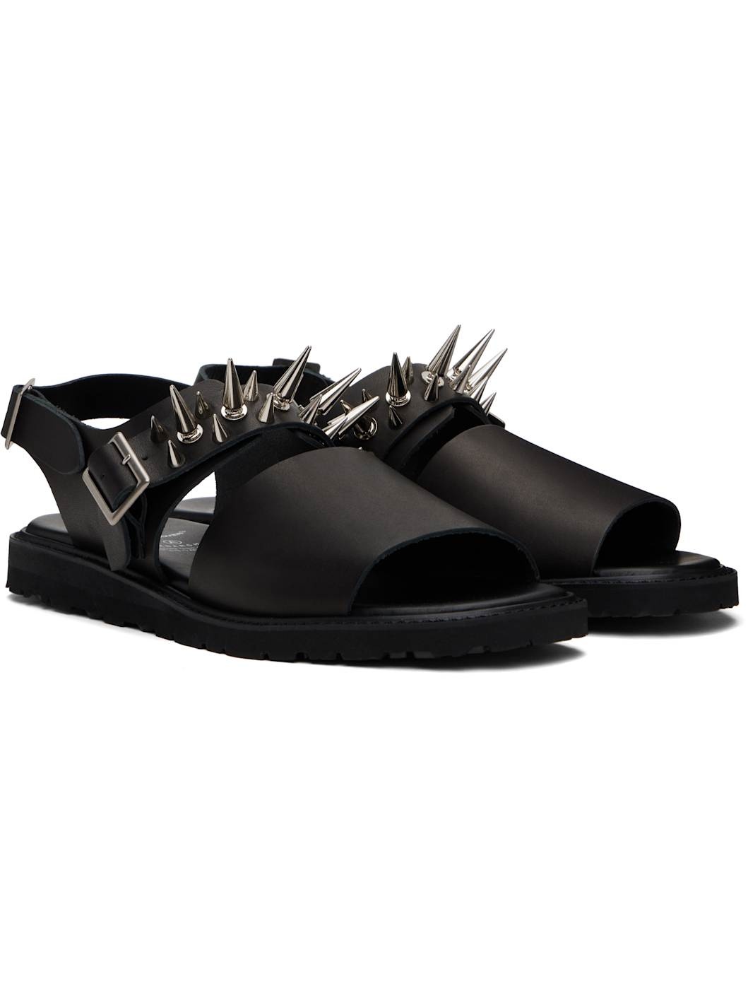 Black foot the coacher Edition Spike Studded Sandals - 4