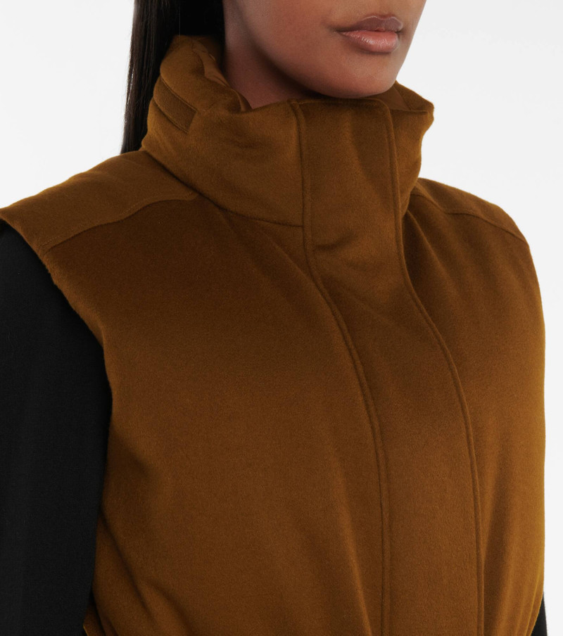 Laytin belted cashmere down vest 4