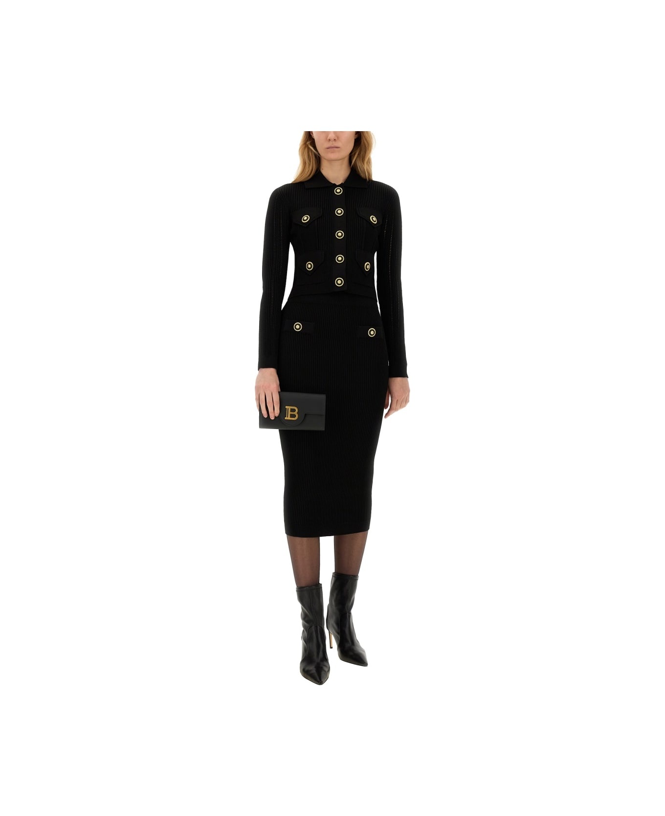 Knitted Midi Skirt - 2