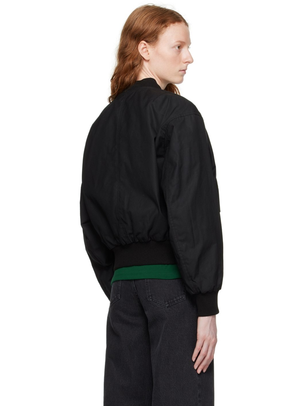 Black Haley Bomber Jacket - 3