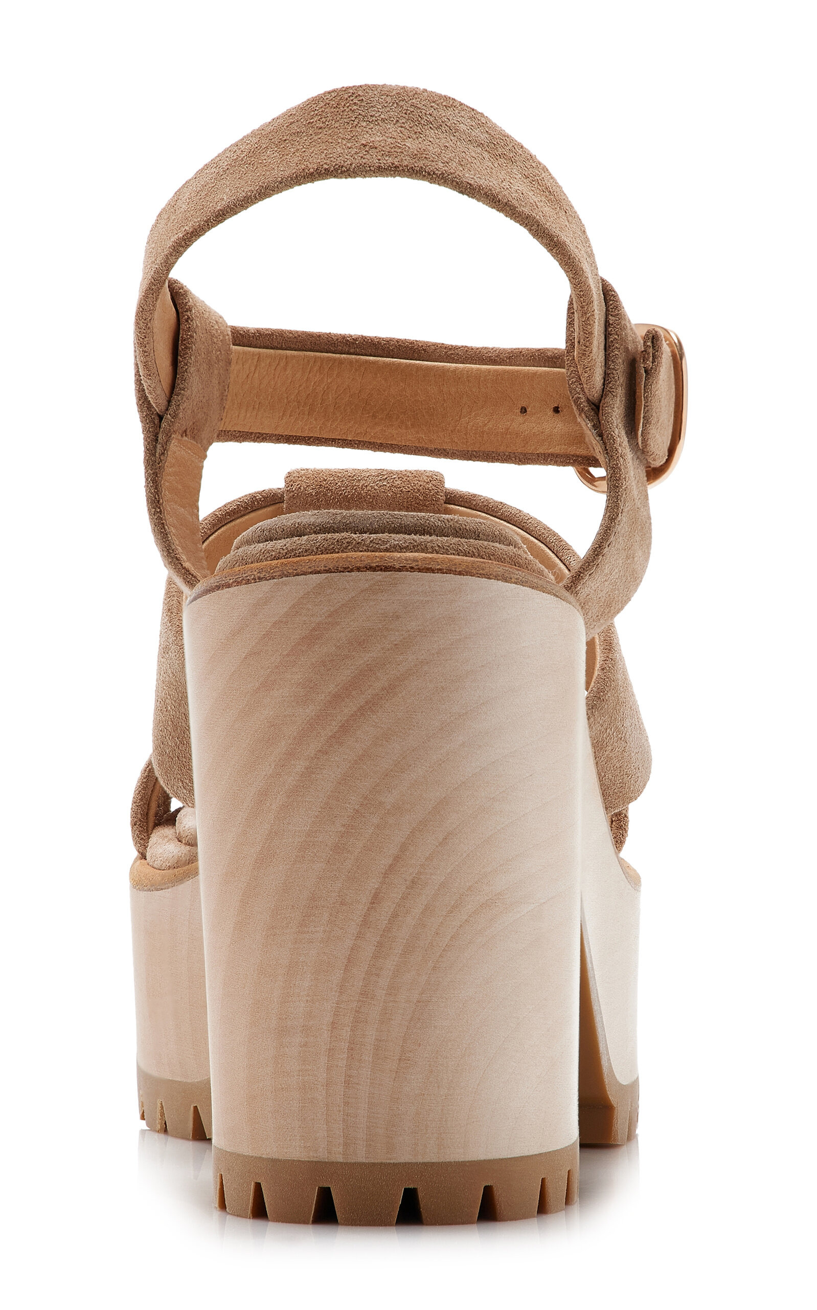 Hera Suede Platform Sandals tan - 5