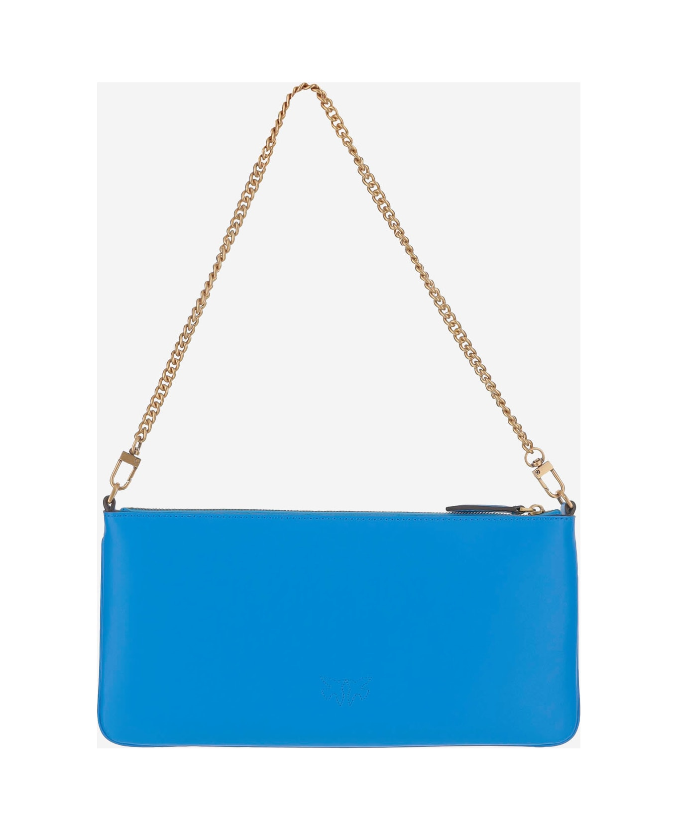 Leather Clutch Bag With Logo - 2