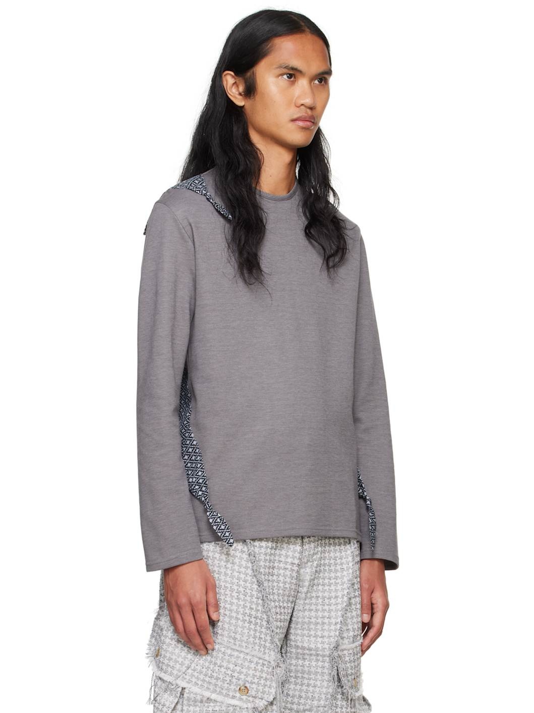 Gray Knotted Backpack T-shirt - 2