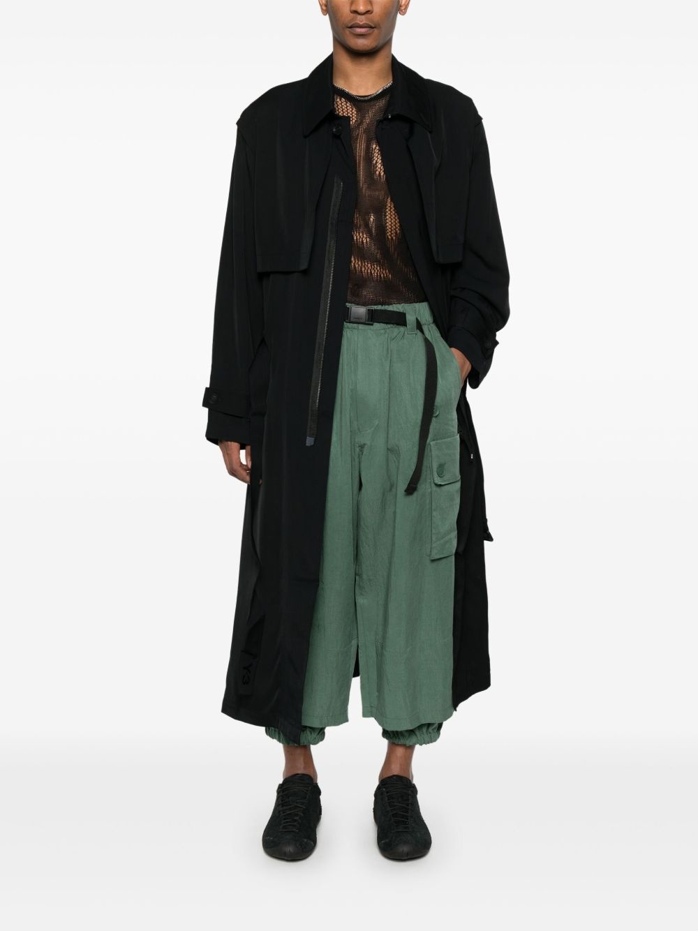 twill trench coat - 2