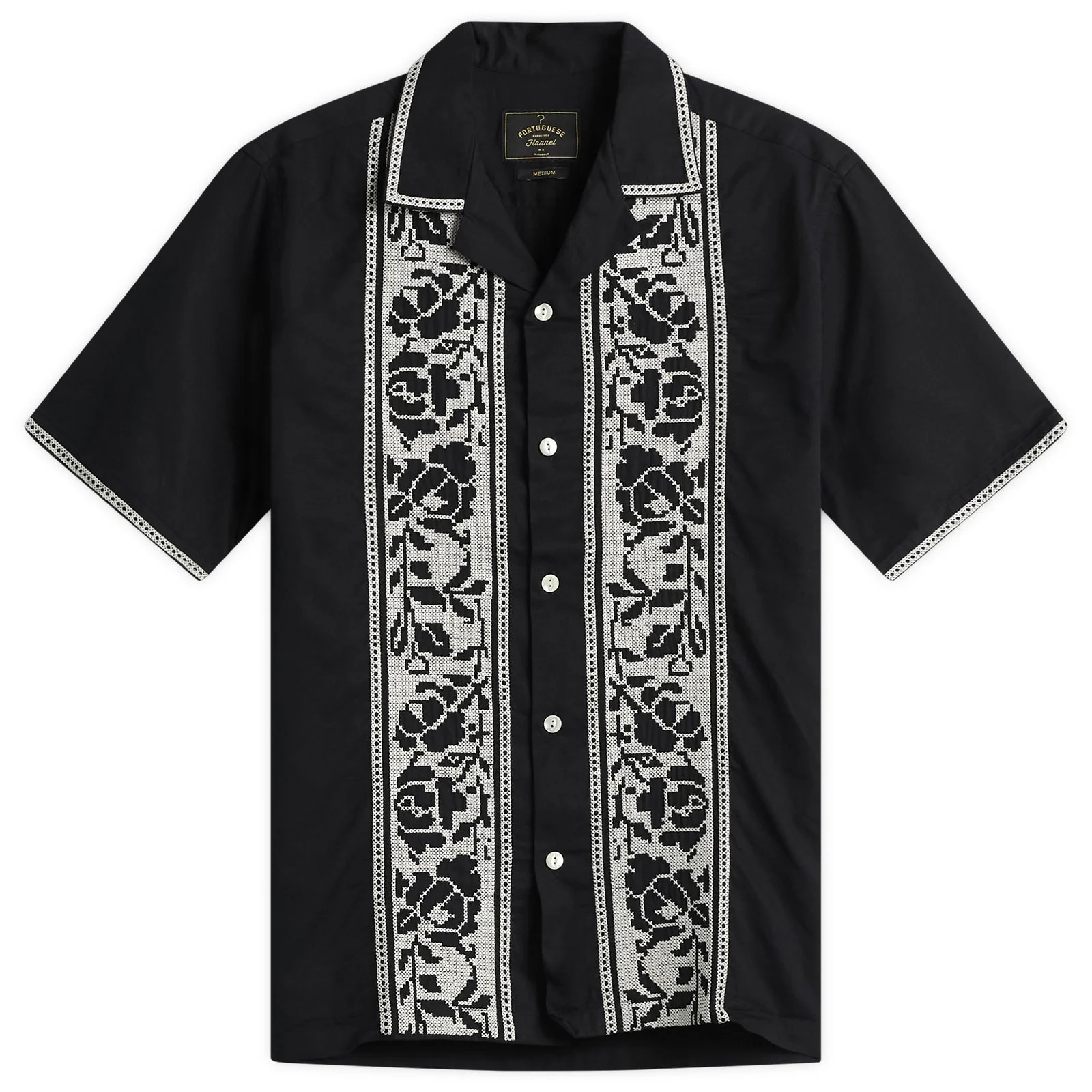 Portuguese Flannel Cross Stitch Vacation Shirt - 1