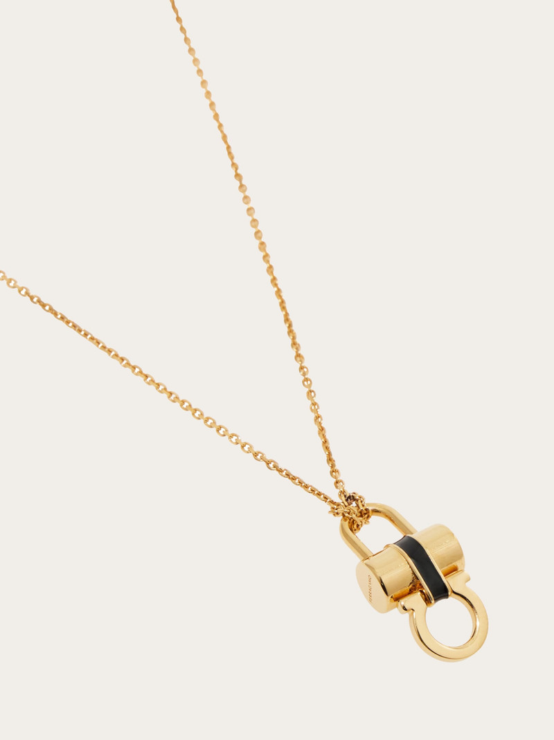 FERRAGAMO Padlock pendant necklace outlook