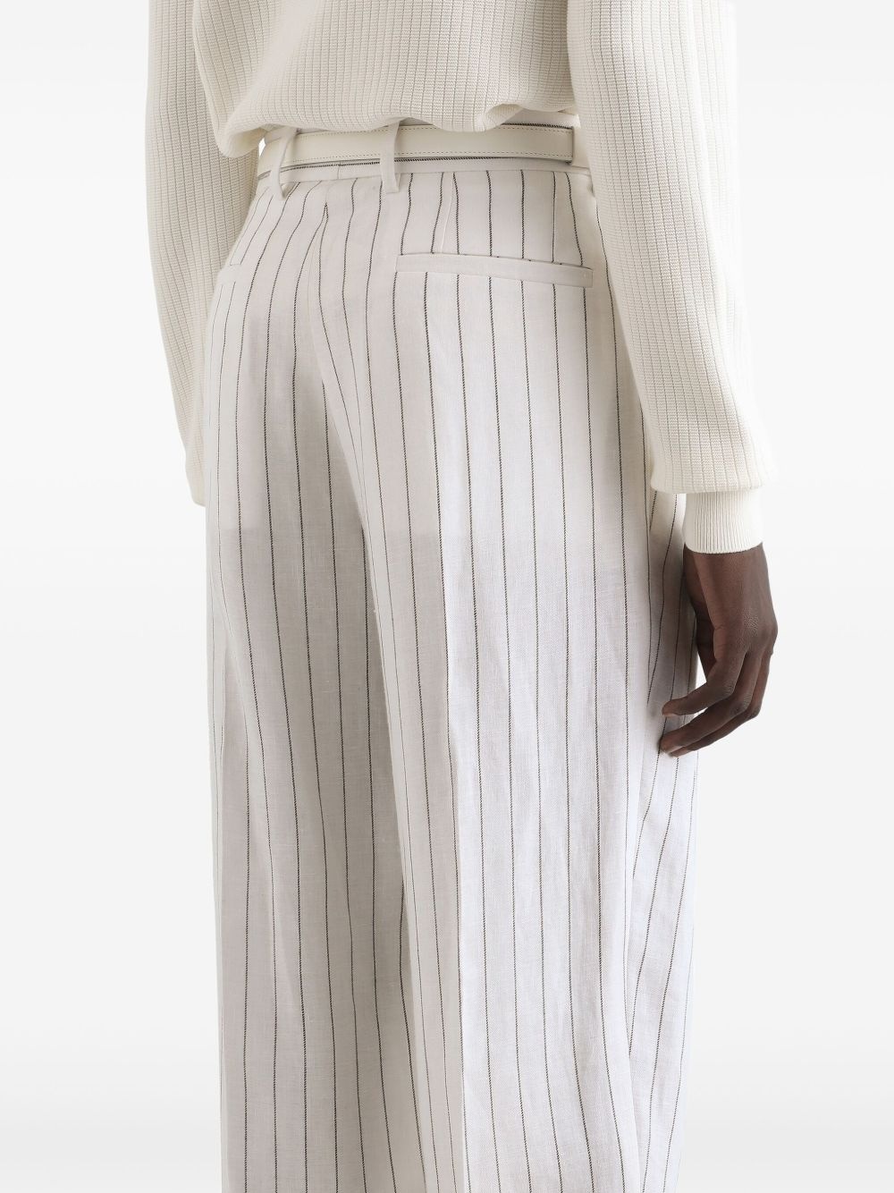 striped tailored trousers - 5