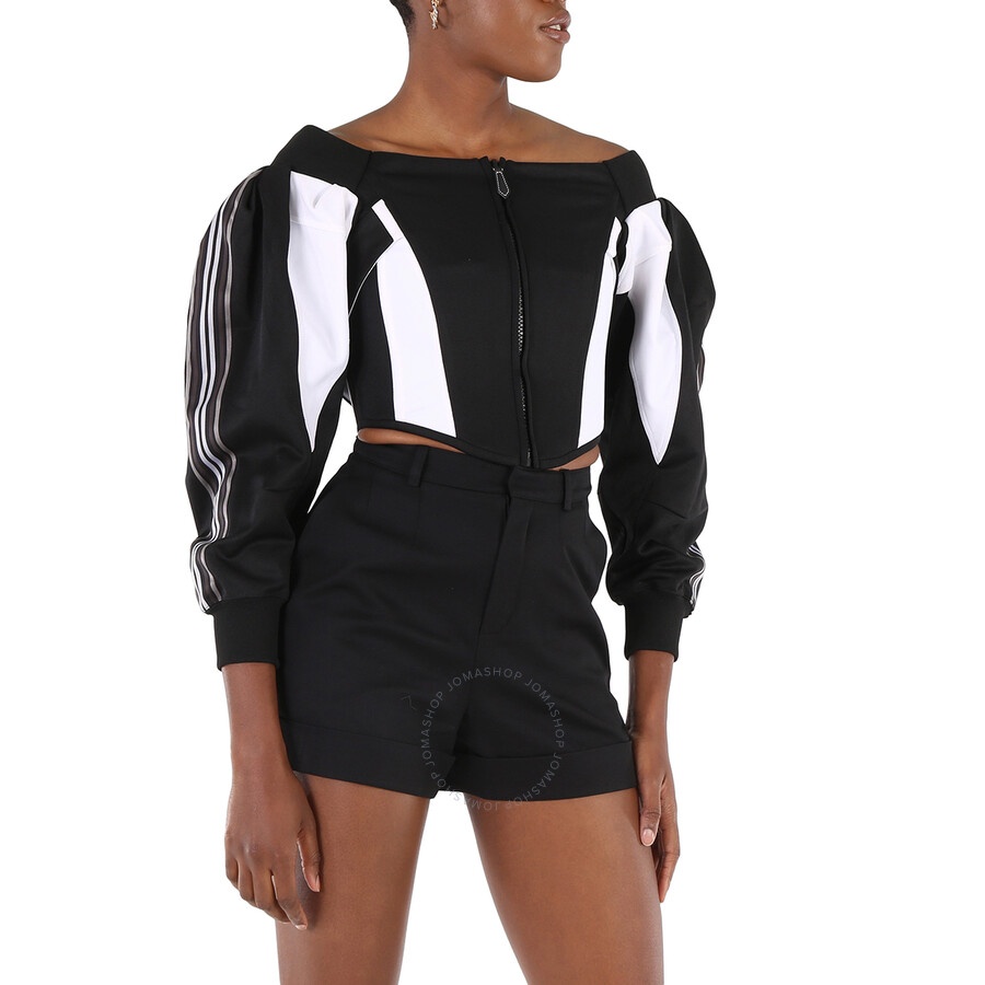 Burberry Black Jersey Off Shoulder Corset Top - 5