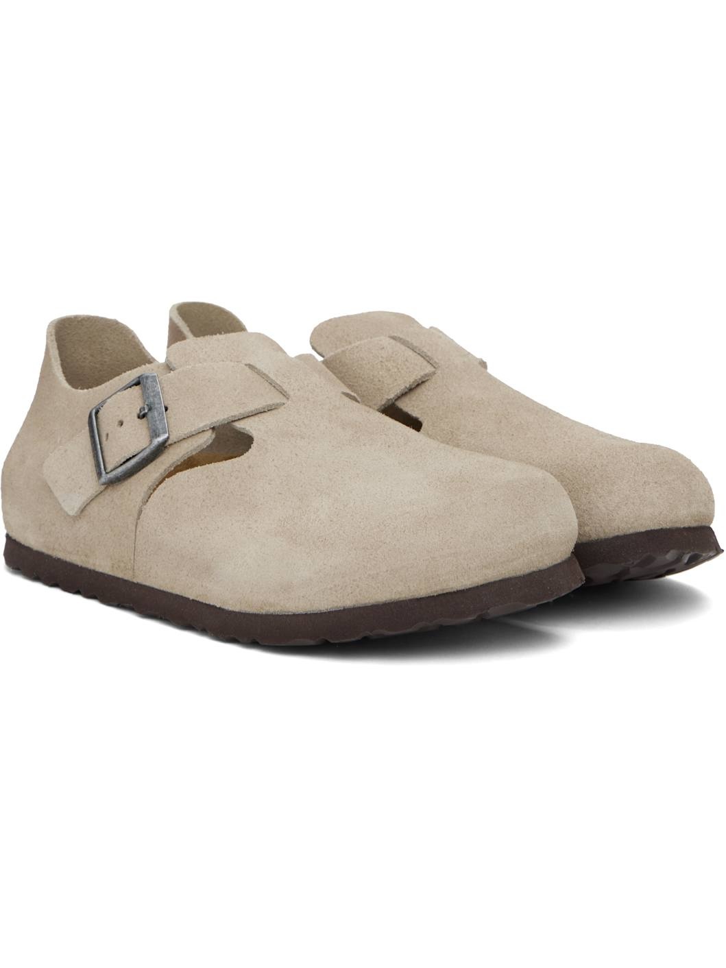 Taupe Narrow London Loafers - 4