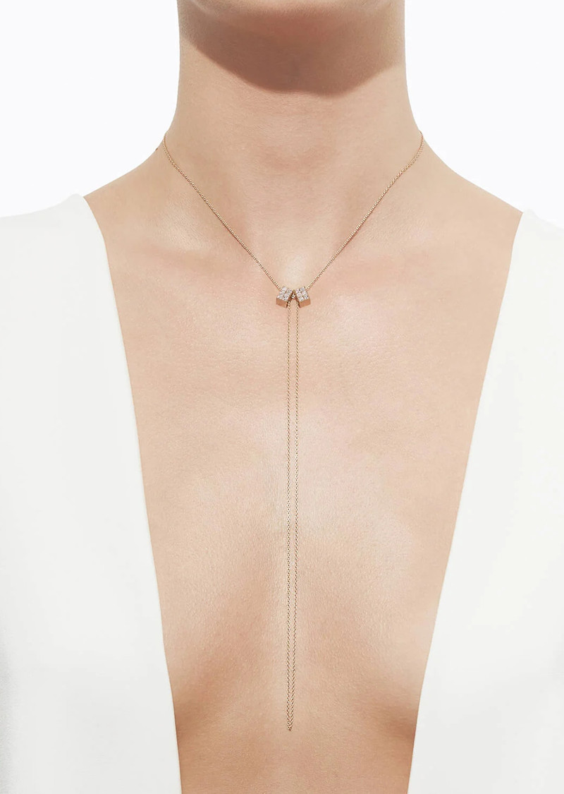 SHIHARA Diamond Cube Necklace outlook