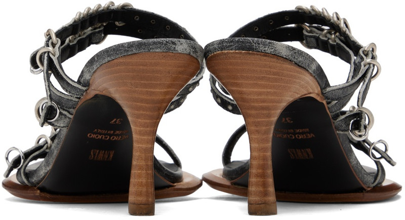 KNWLS Black Scythe Heeled Sandals outlook
