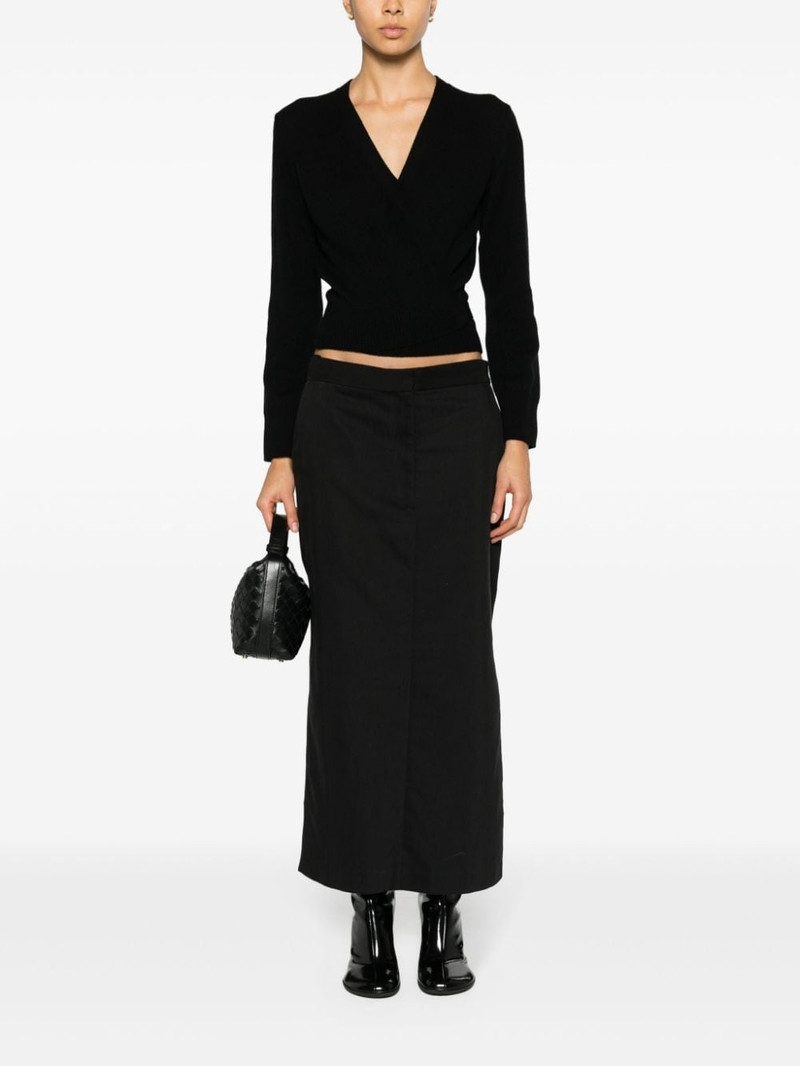 Victoria Beckham wraparound cashmere cardigan outlook