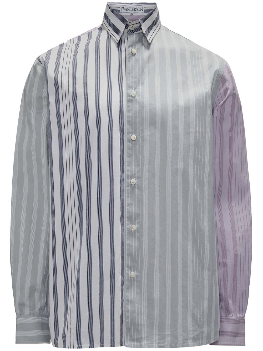 JW Anderson panelled stripe-print shirt | farfetch | REVERSIBLE