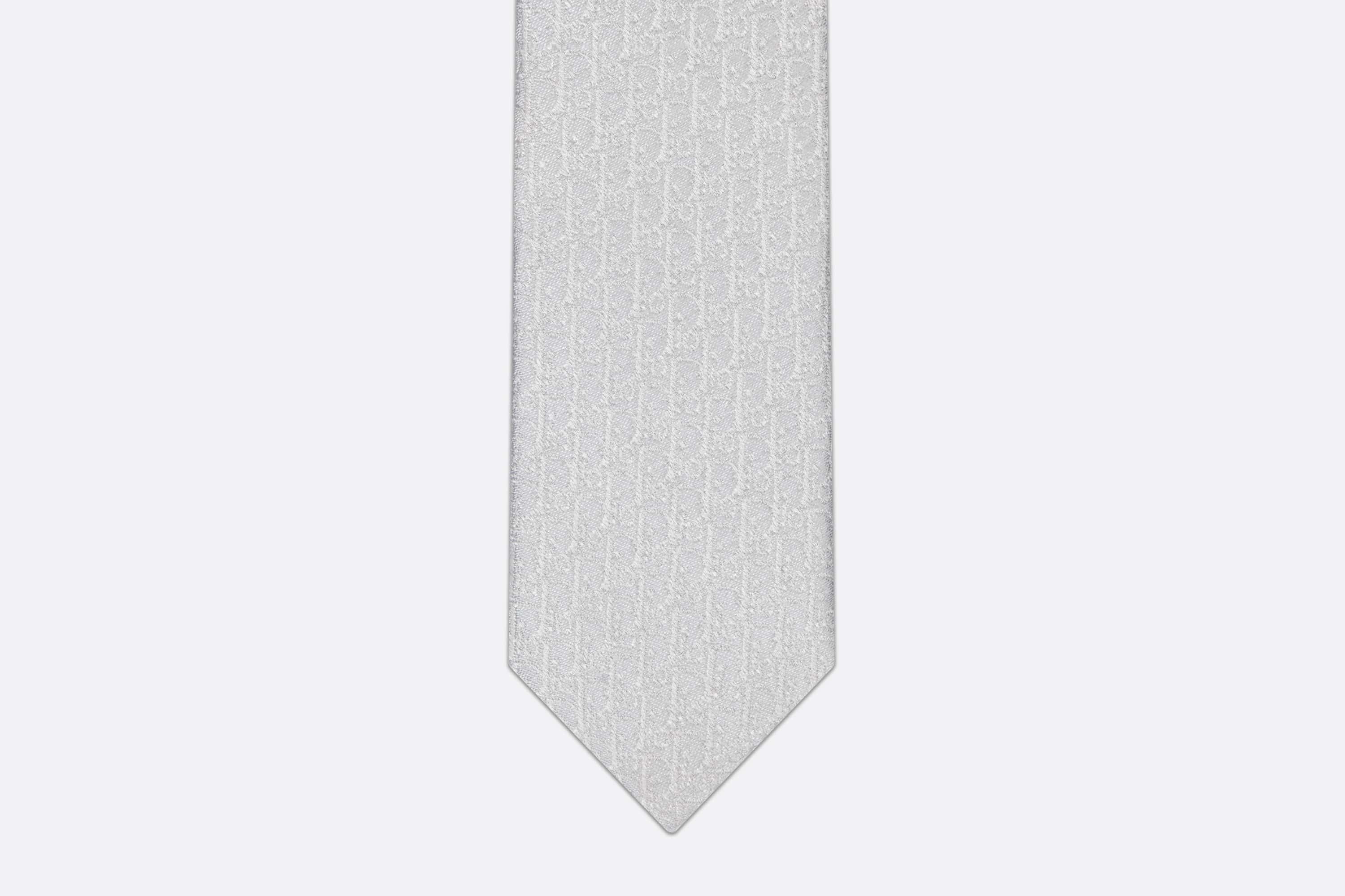 Dior Oblique Embroidered Tie - 3