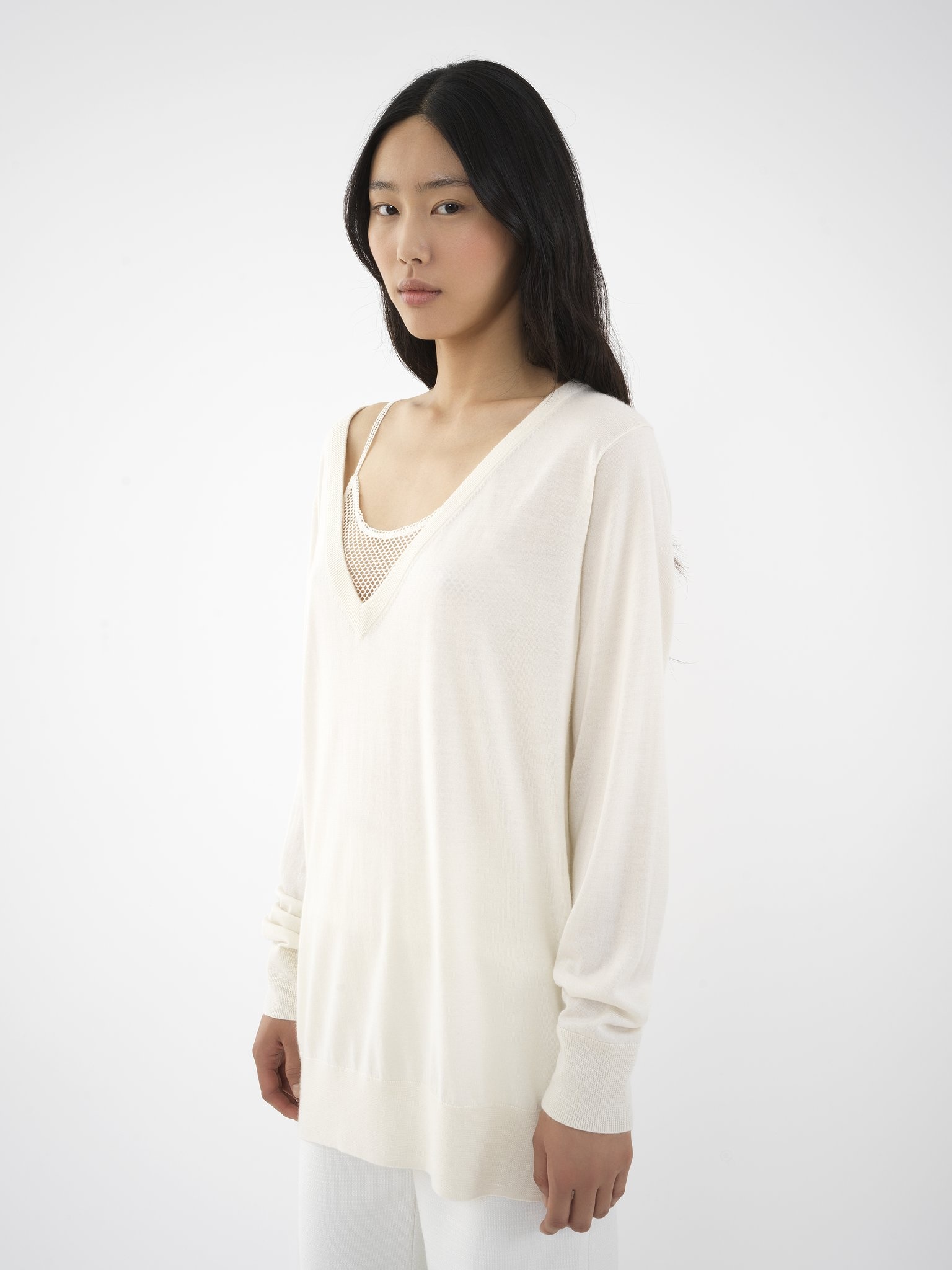 V-NECK SWEATER - 4