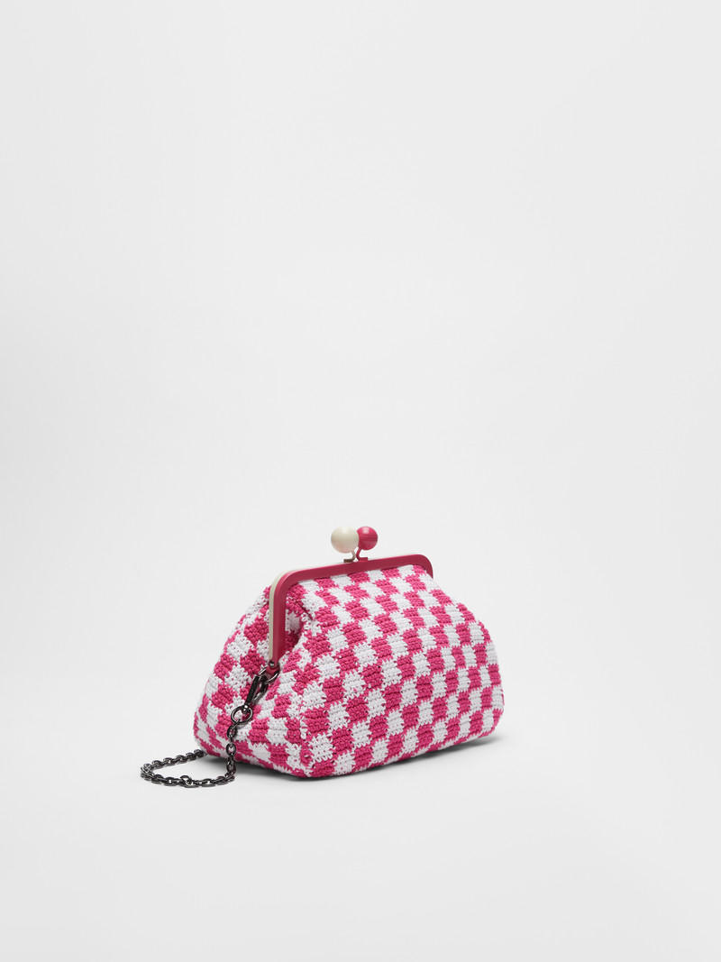 Max Mara SALMONE Damier cotton Pasticcino Bag outlook