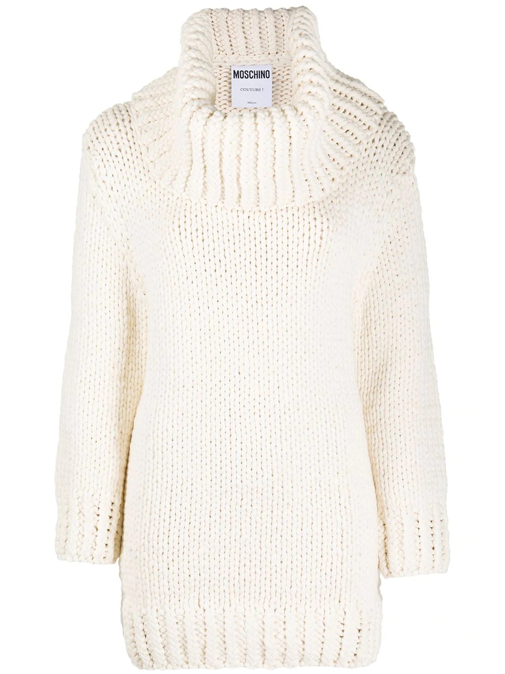 knitted roll-neck jumper - 1