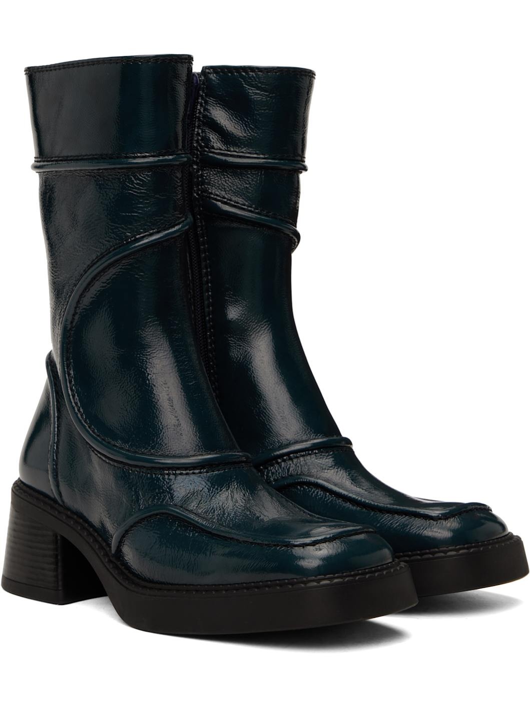 Navy Malene Boots - 4