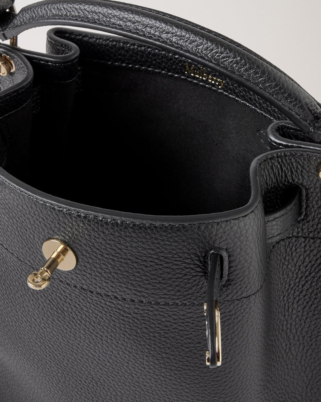 Mini Islington Bucket Black Small Classic Grain - 5