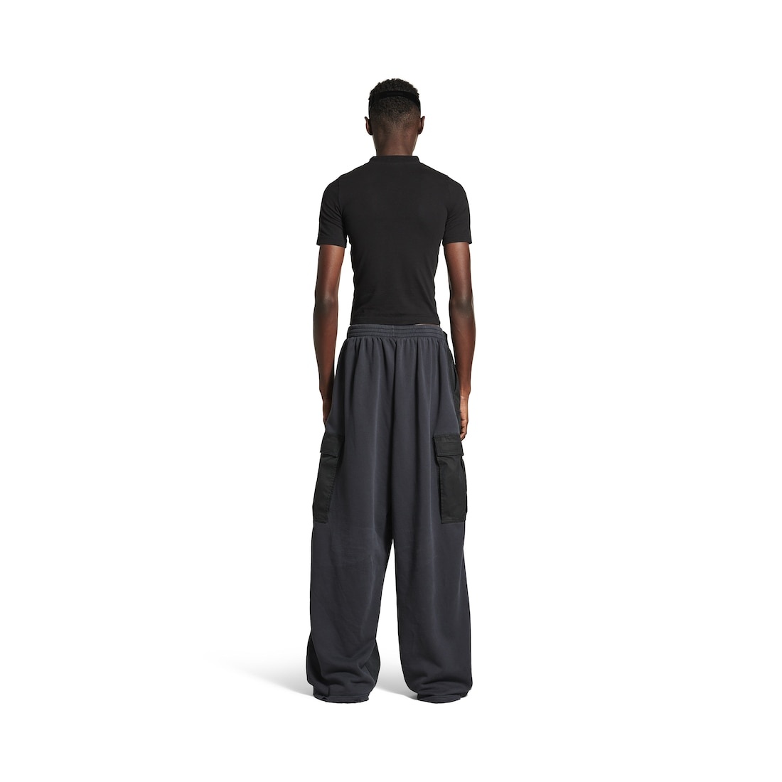 Men's Hybrid Large Fit Pants in Black/navy - 4