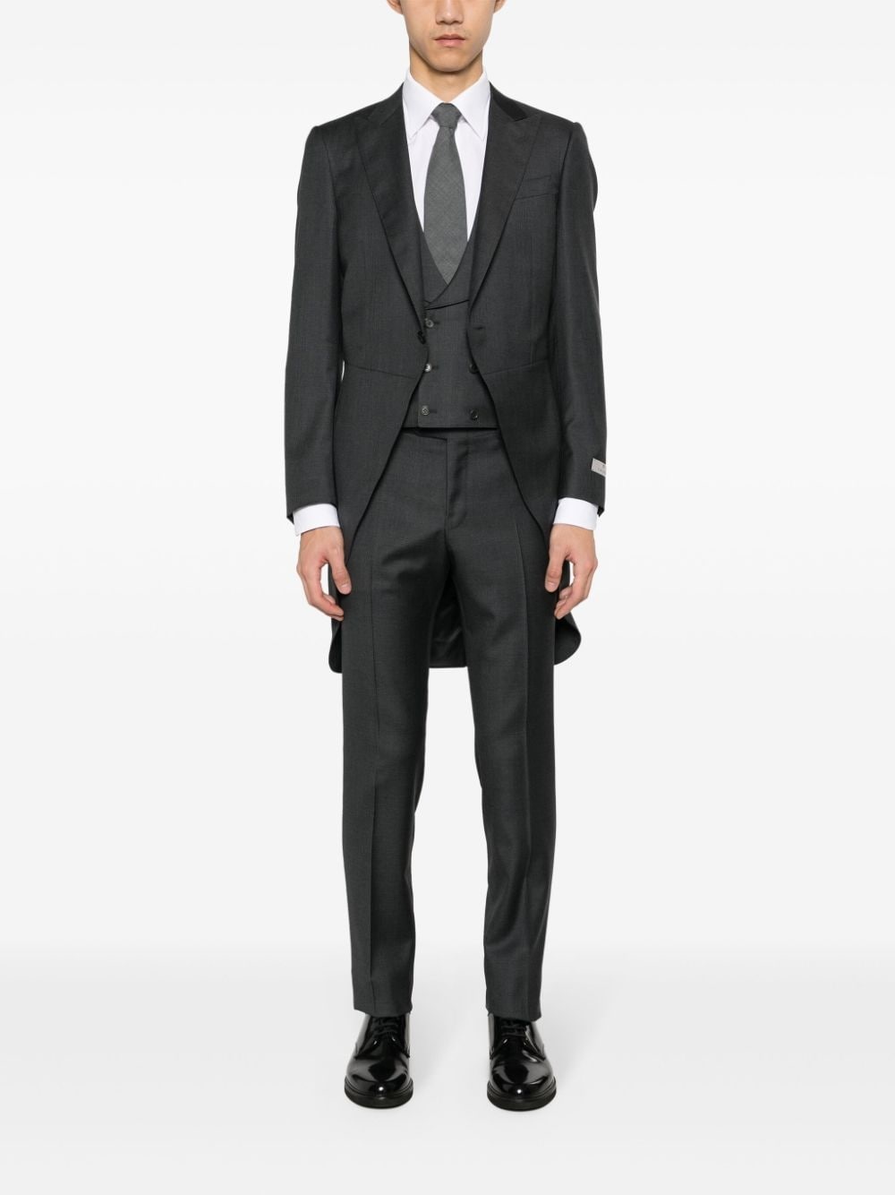 single-breasted wool suit - 2